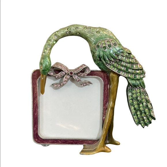 Jay Strongwater Other - Jay Strongwater Baby 👶 Stork Swarovski Crystal Frame 🖼